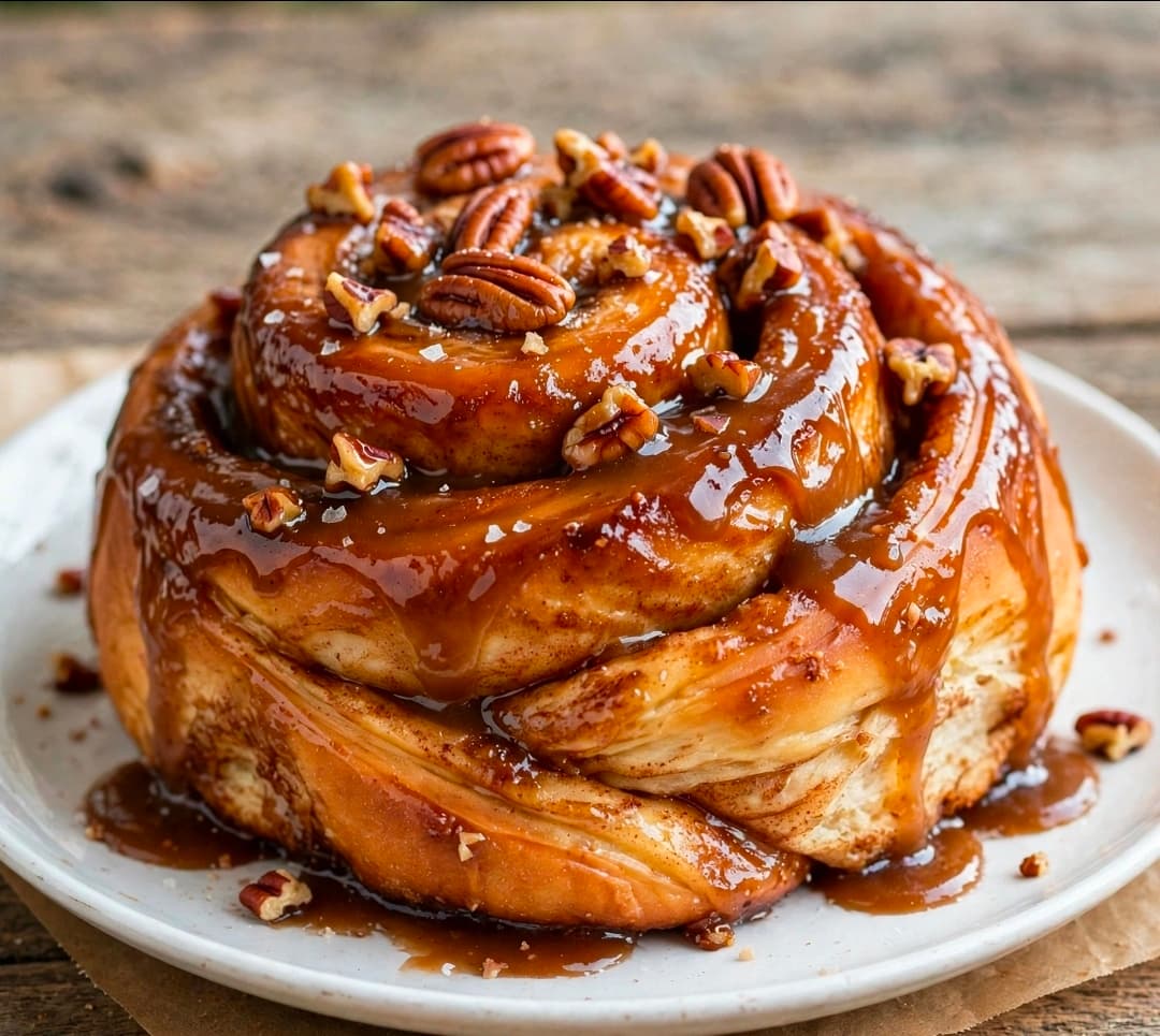 Peach Cobbler Cinnamon Rolls